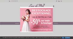 Desktop Screenshot of lunedemiel-mariage.com