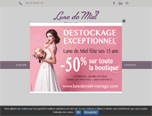 Tablet Screenshot of lunedemiel-mariage.com